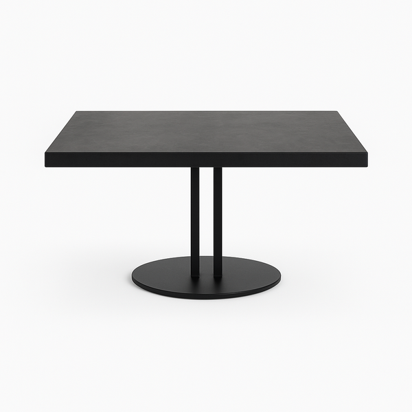 Coffee Table, Square Shape - Black Slate Texture