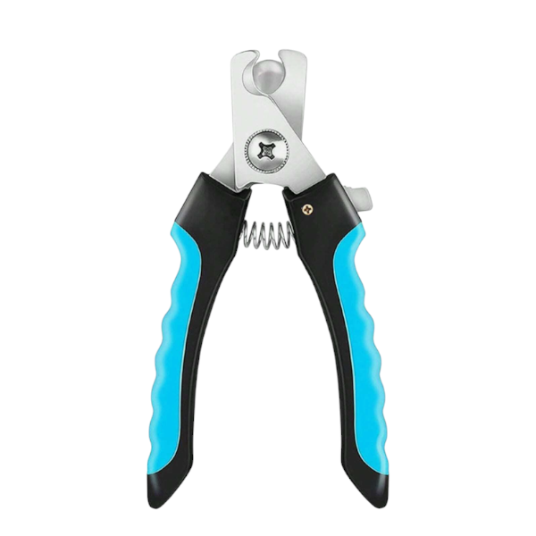 Stainless Steel Nail Clipper For Pets With Safety Guard Feature - Blue