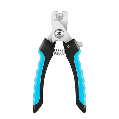 Stainless Steel Nail Clipper For Pets With Safety Guard Feature - Blue Image