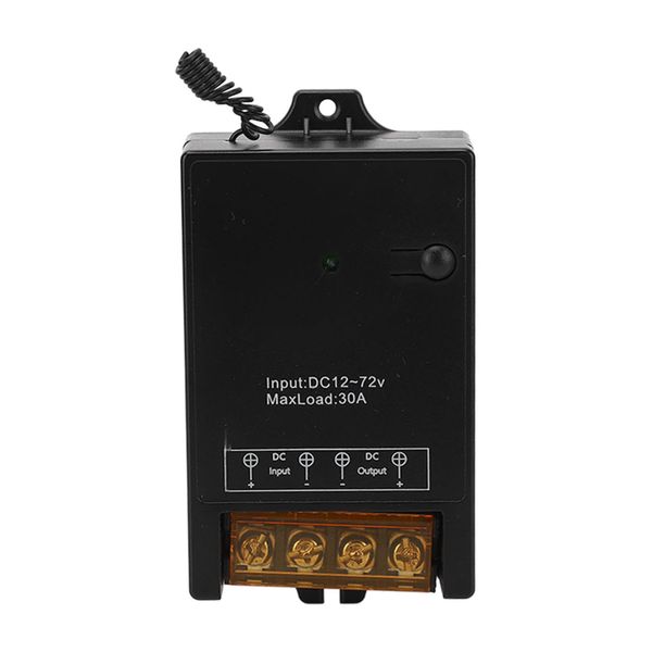 Remote Control Car Relay Switch 433MHz Wireless 12V-72V 30A Brass Coil