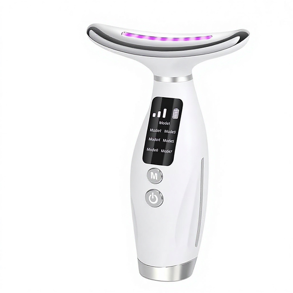 7-in-1 LED Neck Lifting &amp; Skin Tightening Beauty Device with EMS &amp; Heat