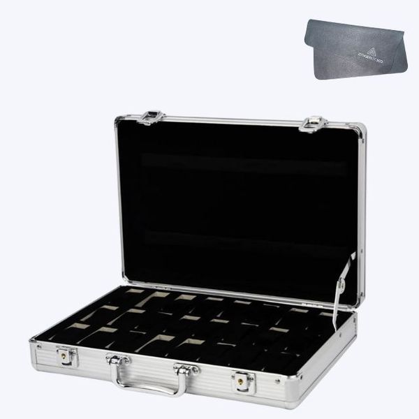 Synergy360 Aluminium 24-Slot Watch Storage Case