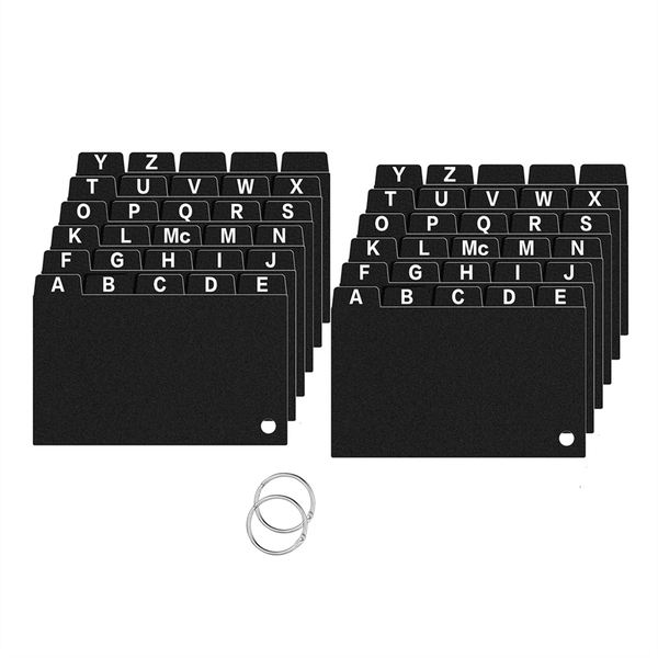 62Pcs Index Card Dividers 3x5, Alphabetical Tabbed Index Card Divider