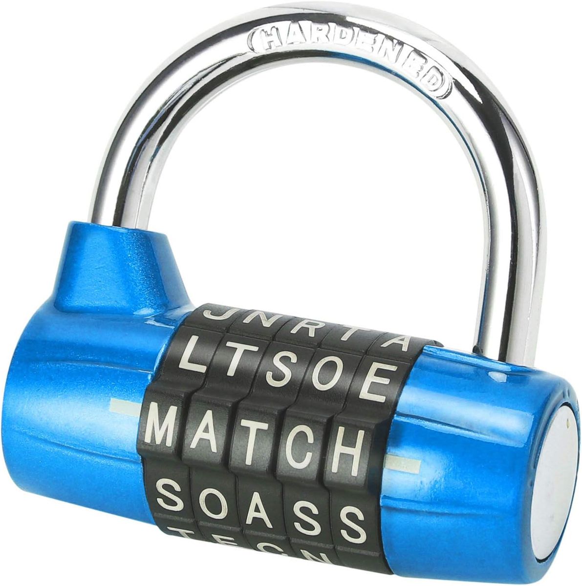 Gym Locker Lock, Padlock 5 Letter Word Heavy Duty Alloy Lock for Toolbox