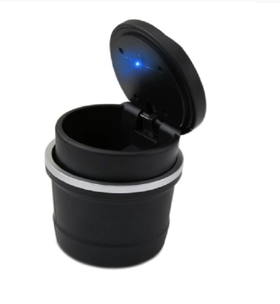 Universal Car LED Ashtray &amp; Storage Cup - 2 IN 1 - Black