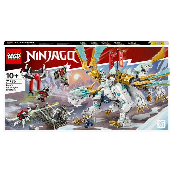 LEGO® NINJAGO® Zane’s Ice Dragon Creature 71786 Building Toy Set (973 Pieces)