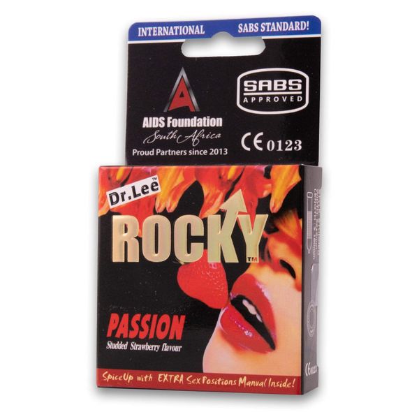 Dr Lee Rocky "Passion" Condoms - Box of 3
