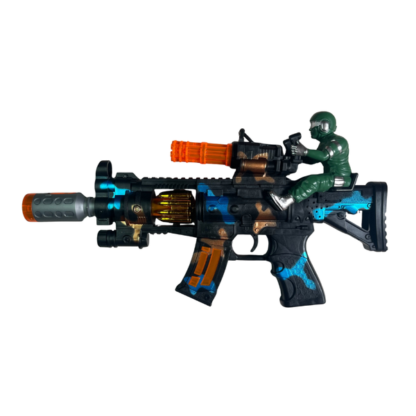 Warrior Gun 1030 Spray Mist Electric Toy Gun with Lights &amp; Sound