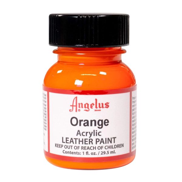 Angelus Acrylic Leather Paint - Orange 1oz