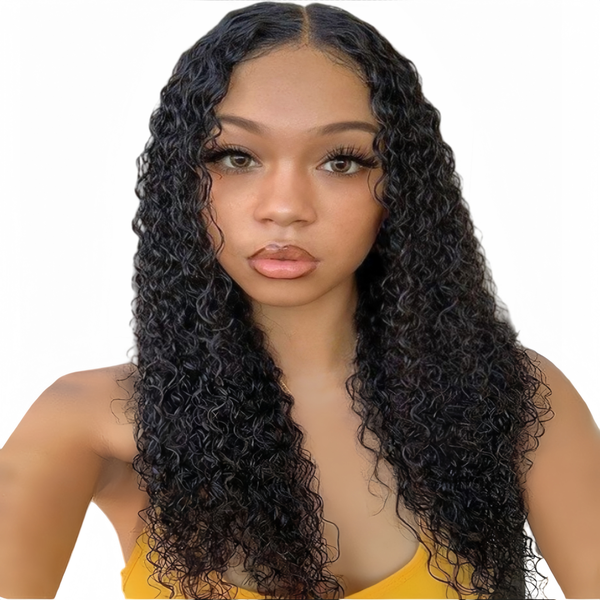 Marigold 18 inch Water Wave Wig - Human Hair with 13x4 Lace Front