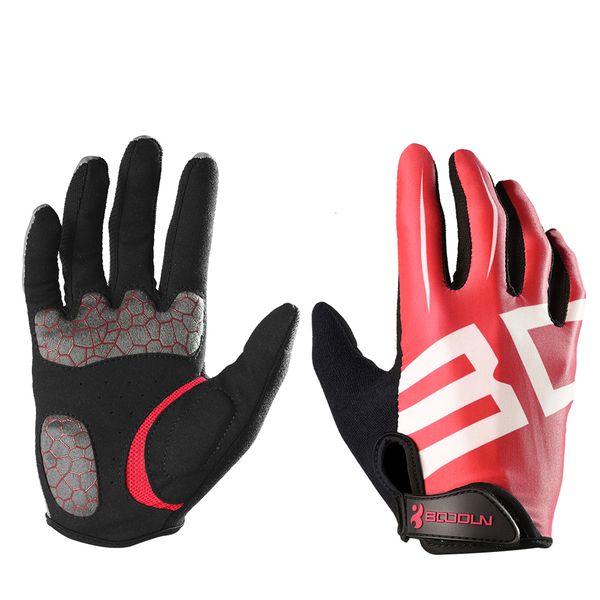 Boodun Full Finger Cycling Gloves Anti-slip Blue