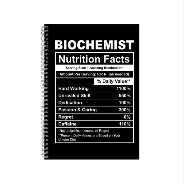 Biochemist Notebook Medical Writing Book A4 Notepad 09