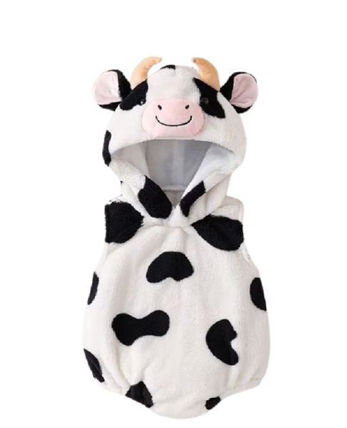 Cute Little Cow Polka Dot Baby Bodysuit