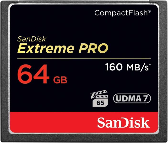 SanDisk Extreme PRO Compact Flash Memory Card 64GB