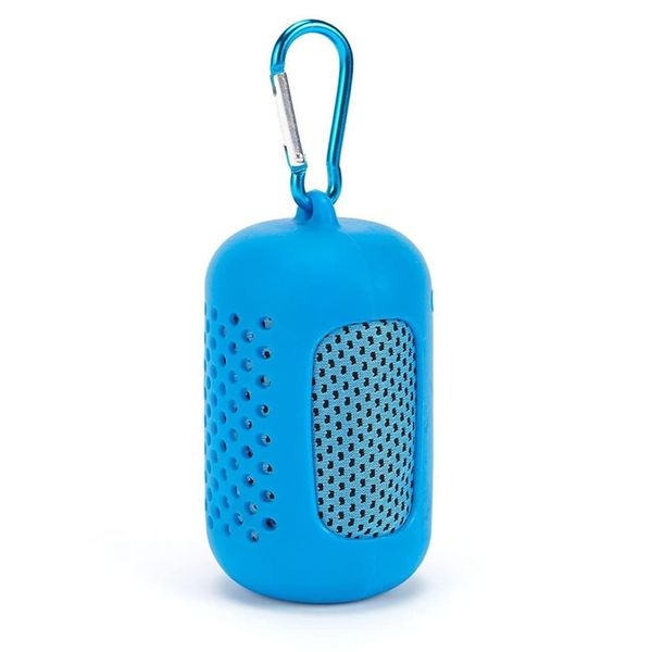 Quick Dry Cooling Towel with Silicone Carabiner Key Holder (Set of 3)