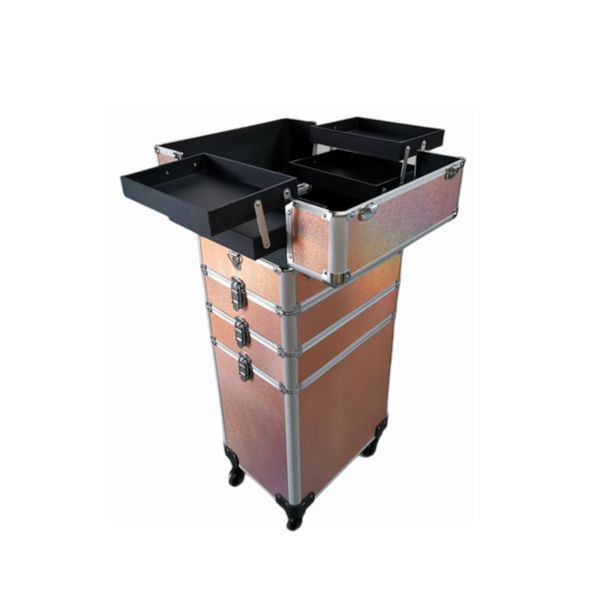 4 in 1 Professional Aluminium Cosmetic travel suitcase