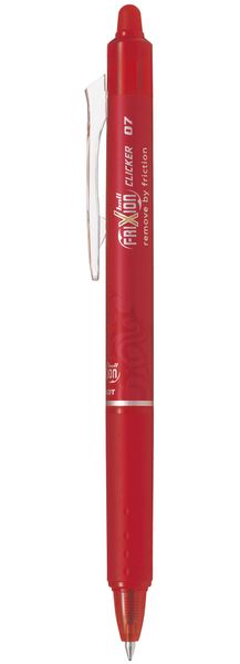 Pilot Frixion Ball Clicker 0.7mm Erasable - Box of 12 - Red