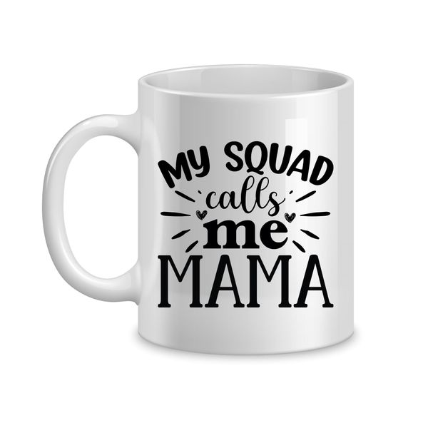 Squad Coffee Mugs for Mothers Day Trendy Mom Sayings Graphic Cup Present060