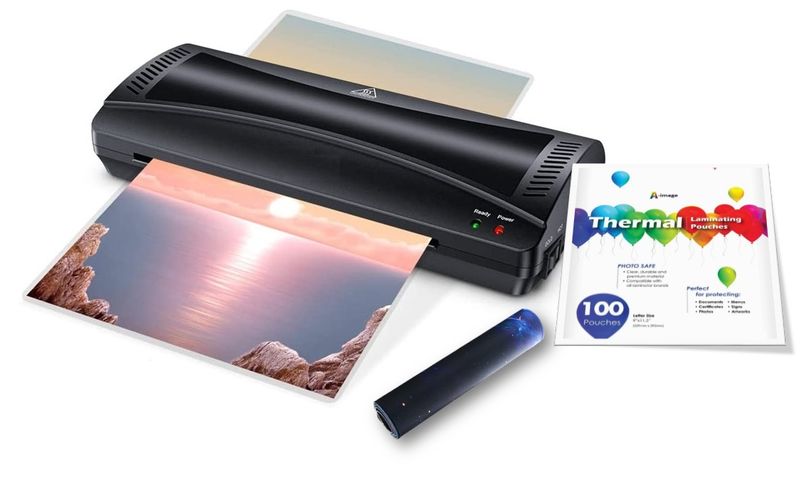 Laminator Machine A4 ideal for Home/Office &amp; Laminating Pouches