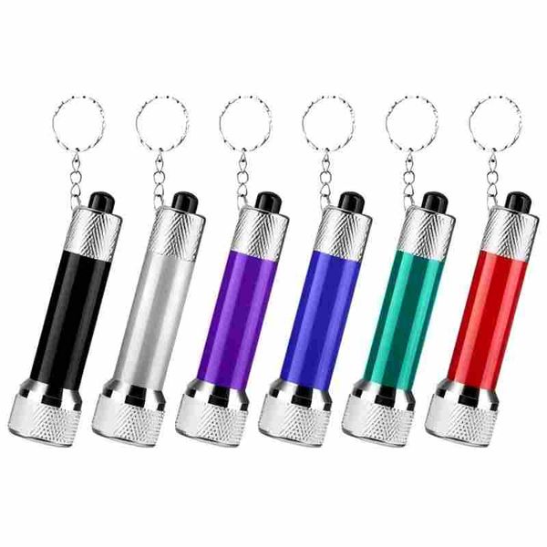 6 Pack Mini LED Flashlight Keychains Torch Key Rings Party Favors for Kids