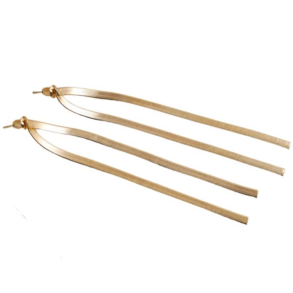 NuLuDa Jewellery- Snake Chain Earrings - Gold Plated