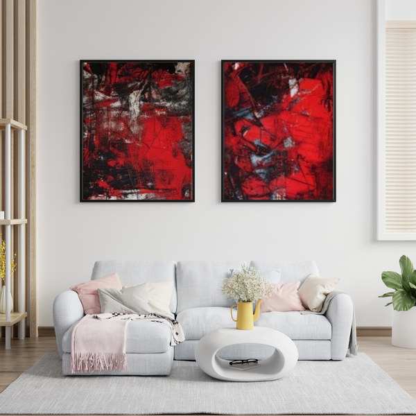 Rootedart Canvas Home Decor Wall Art - Gritty Urban 2 Split