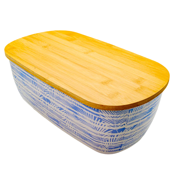 Blue Palmlands Bread Bin