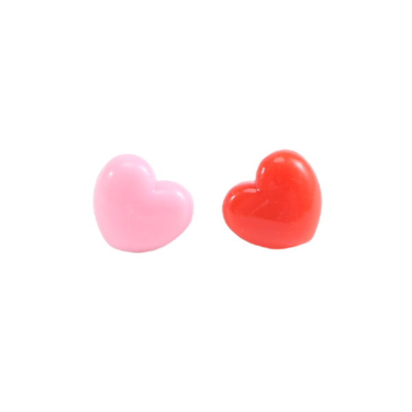 50 PCS Heart Push Pins, Red Thumb Tacks, Pink Tacks for Cork Board