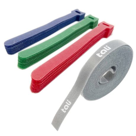 TALI Hook & Loop Cable Ties Nylon Strap Cable Management Cable Organizer Image