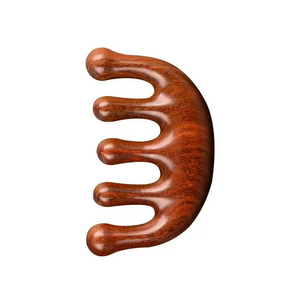 Meridian Therapy Sandalwood Comb - Soft Scalp Massage Relaxation Brush