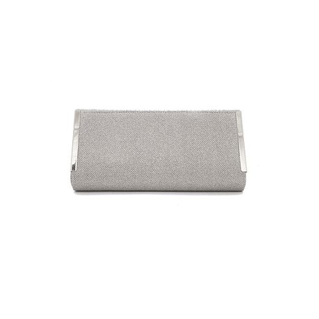 Silver clutch bag online matalan