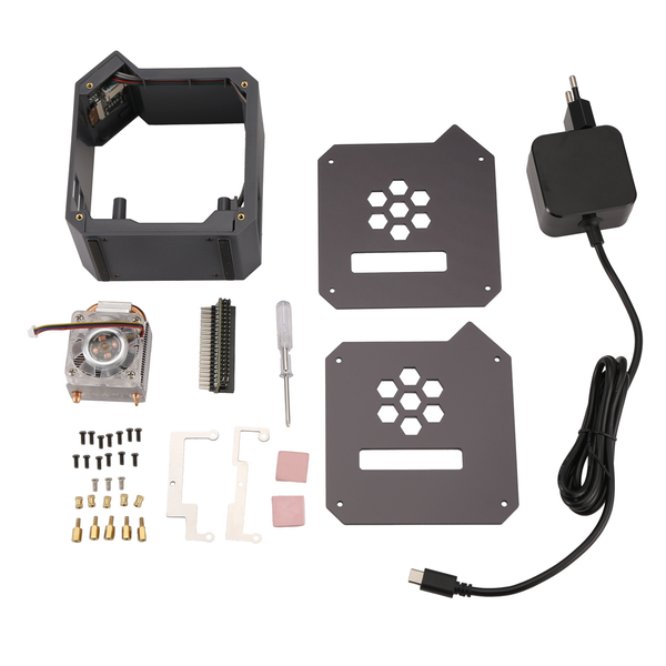 Mini Tower Fan with Case Kit with Ice Tower for Raspberry Pi5 Eu Plug