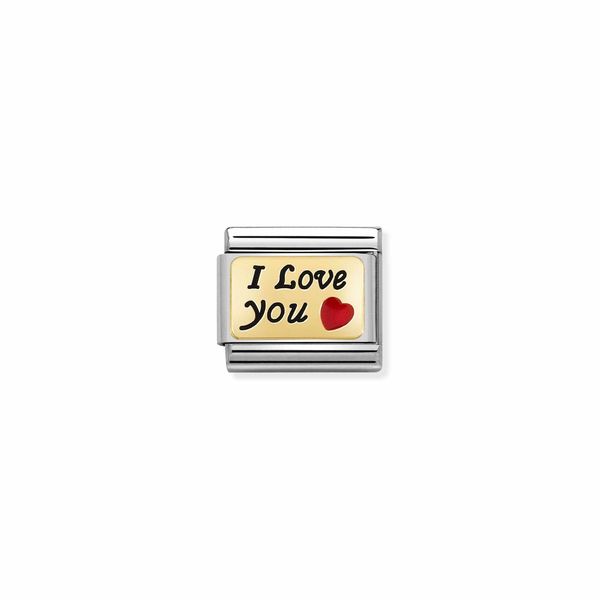 Nomination Composable Classic Link I Love You With Red Heart.