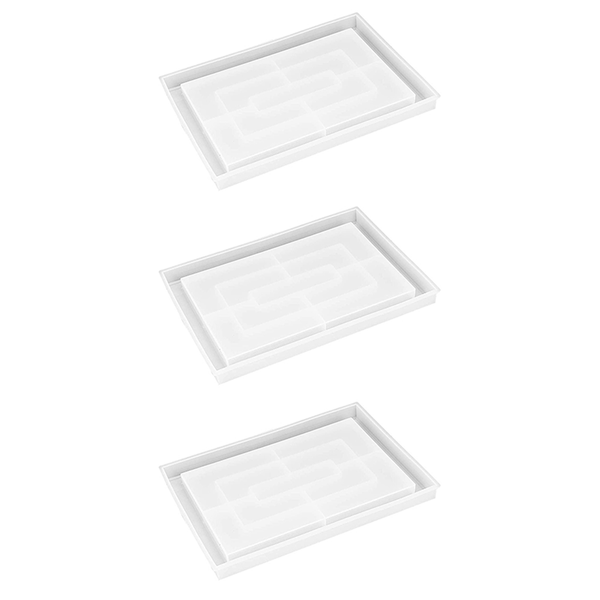 Resin Mold Silicone Large Rectangle Rolling Tray Mold For Epoxy Resin