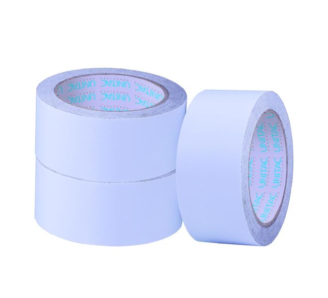 Unitac Large Core Double Sided Tissue Tape 48mm x 33m - Pack of 3