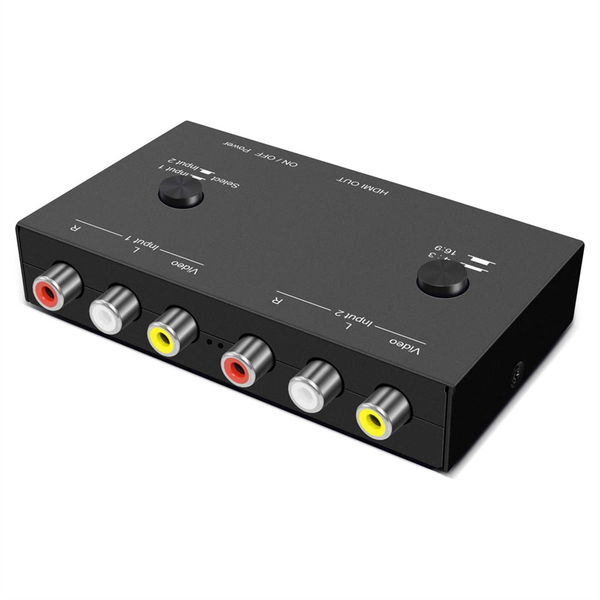 2RCA TO HDMI-Compatible Multi-Function Convenient Signal Converter
