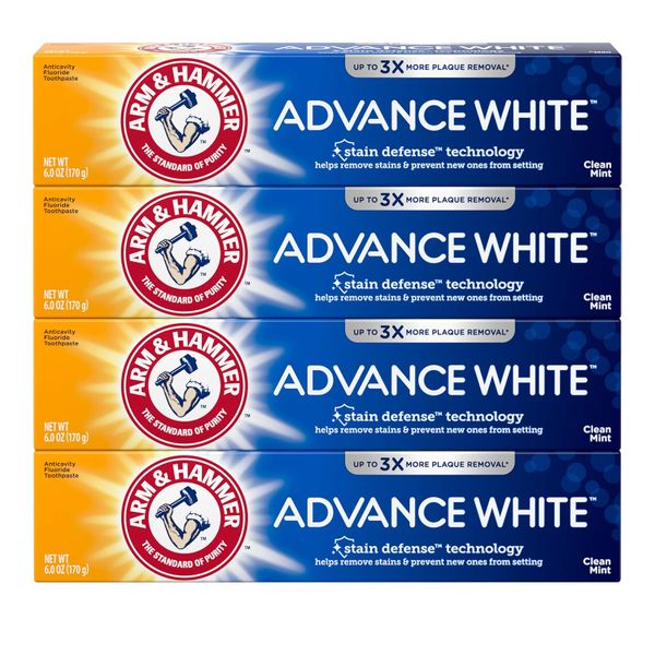 Arm and Hammer Advance White Toothpaste 170g Pack of 4