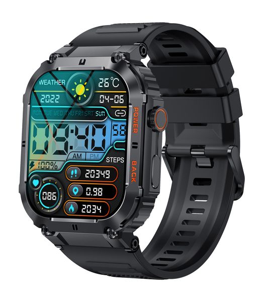HAMASTON Rugged Military Fitness Smartwatch