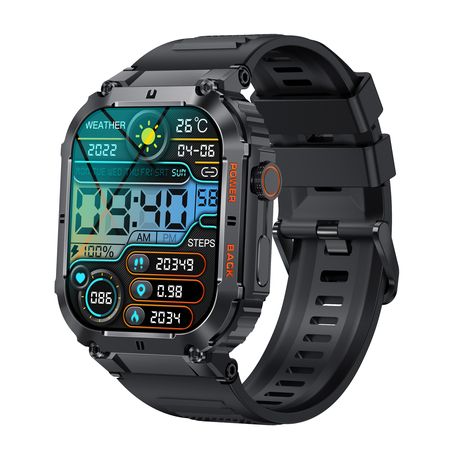 BezosMax Rugged Military Smartwatch Android iPhone Fitness Tracker Shop Today. Get it Tomorrow takealot