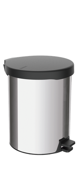 Tramontina New 12 Litre Stainless Steel Pedal Trash Can with Polished Finish