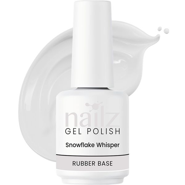Nailz Gel Polish 15ml Rubber Base Gel - Snowflake Whisper