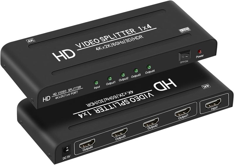 KemTech 4K@60Hz 1x4 HDMI Splitter