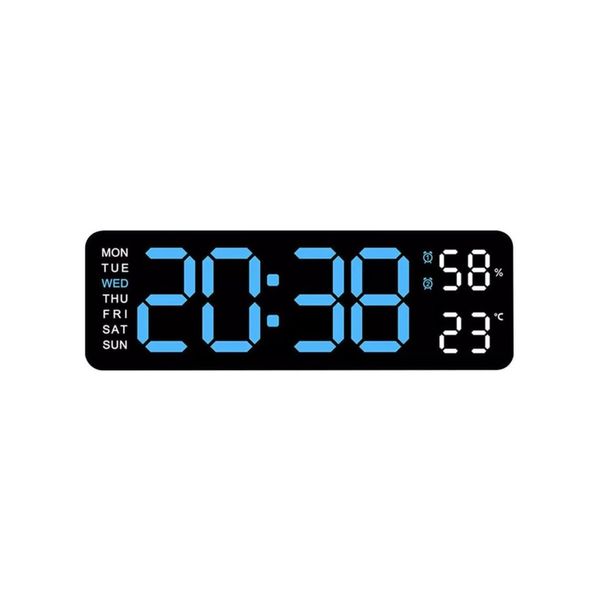 Digital Wall Clock Large Display 9" LED Wall Clocks for Living Room Decor