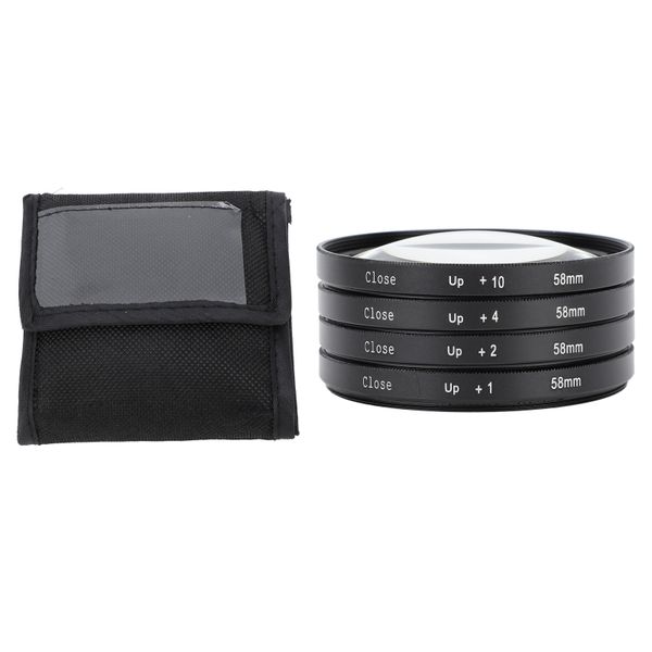 58mm +1/+2/+4/+10 Macro Filter Kit With Storage Pouch