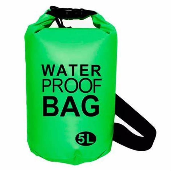 Waterproof Drybag Backpack - Outdoors - Green 5L