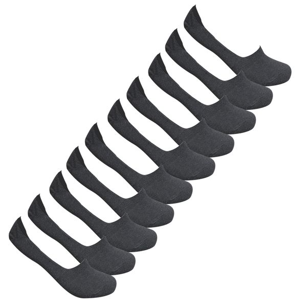 Undeez Secret Socks 10 Pack Charcoal Melange image