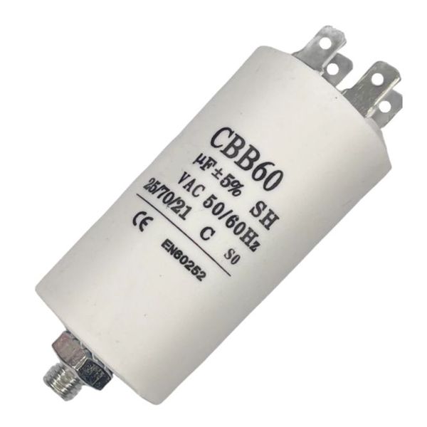 Motor Running Capacitor - Stud - 15uF - 450VAC - 40 x 70