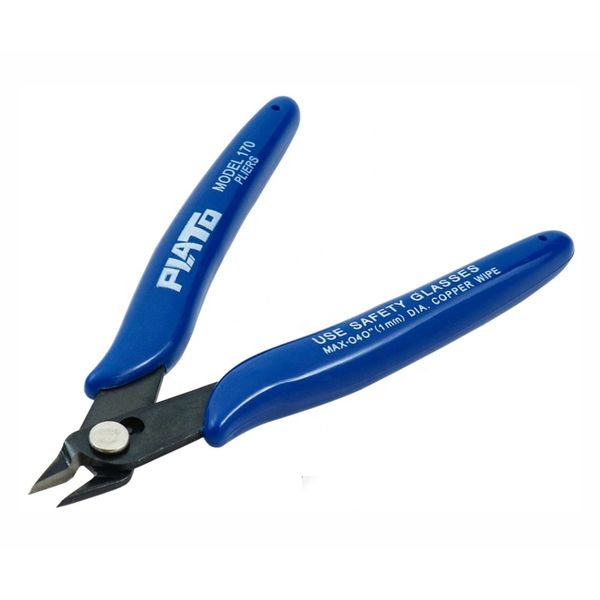 LOW PROFILE PC BOARD WIRE SIDE CUTTERS PLIERS MICRO SHEAR 130mm