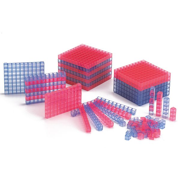 EDX Education Base Ten Class Transparent - 355 Piece