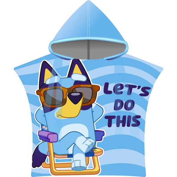 BLUEY By Bbc Official Licensed Kids Hooded Towel - Soft &amp; Fun